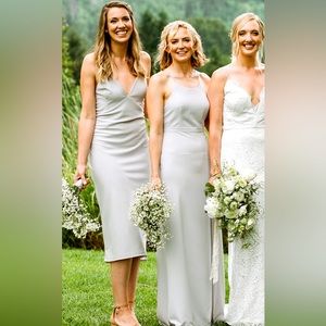 Park and Fifth bridesmaid dress - dove grey